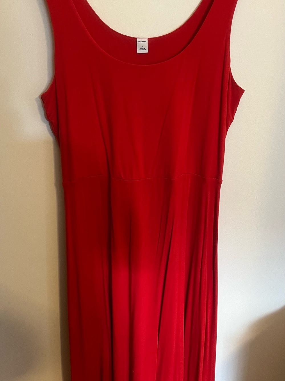 Old Navy Red Sleeveless Midi Dress